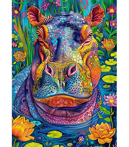 Zebra Puzzles for Adults 1000 Pieces and up, PICKFORU Colorful